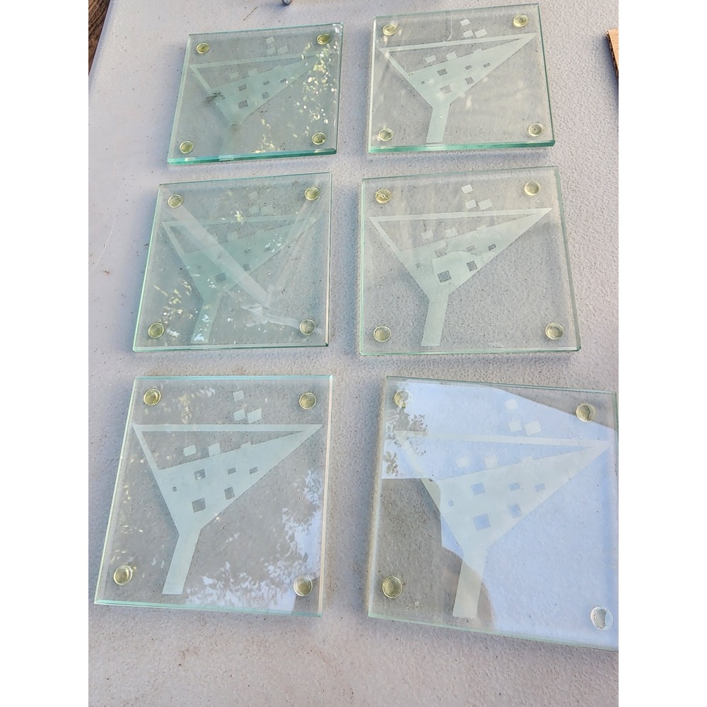 Coaster set with holder - Picture 5 of 8